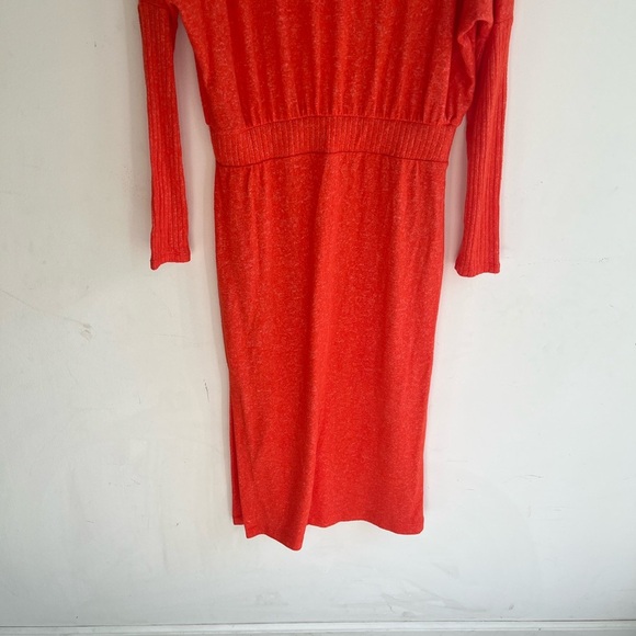 DAILY PRACTICE x ANTHROPOLOGIE Soft Draped Cowl Neck Midi Dress Size Small - Picture 9 of 9